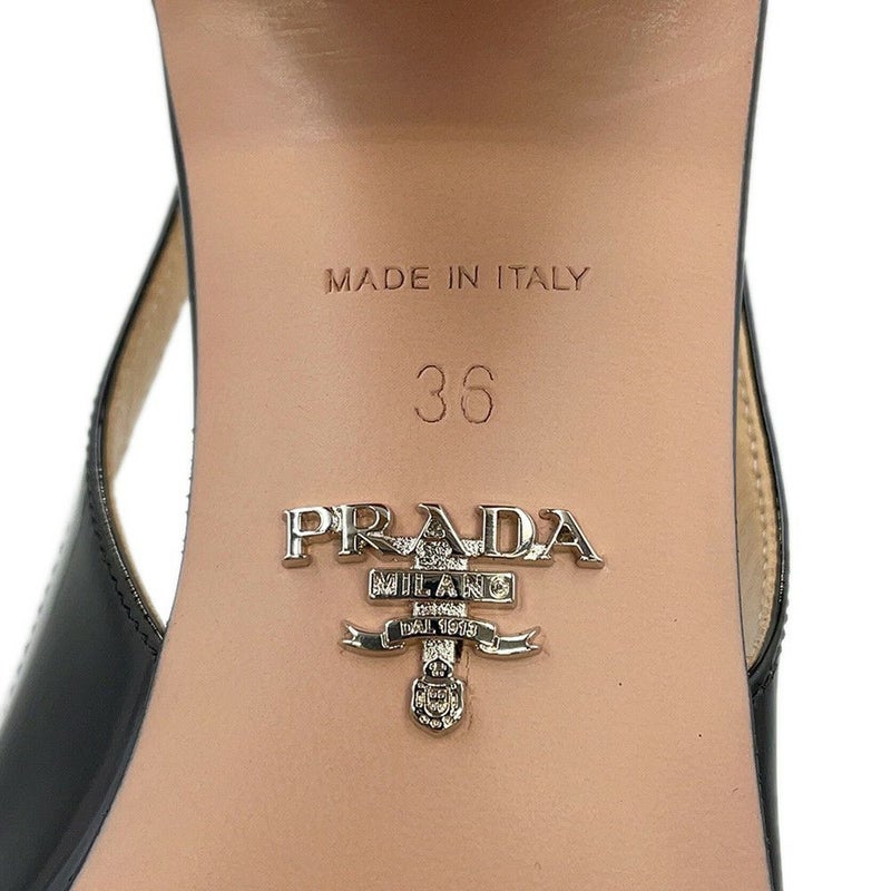プラダ パンプス スリングバックパンプス パテント レディースサイズ36 1I173N PRADA 靴 黒