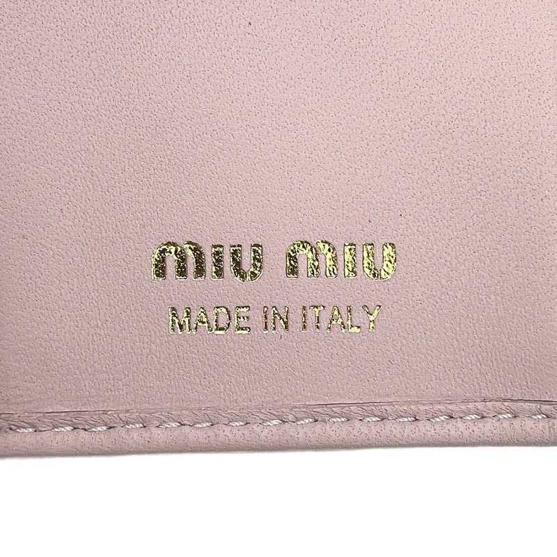 ミュウミュウ キーケース ドット柄 カーフレザー 5PG222 MIUMIIU