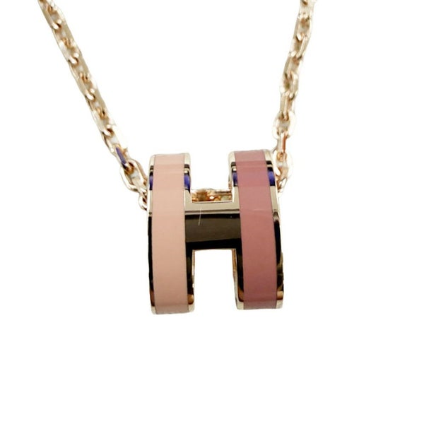 エルメス ネックレス ミニ・ポップアッシュ ロカバール ビューティー ピンク/ピンクゴールド金具 HERMES アクセサリー