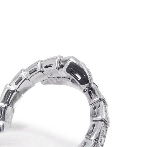 ブルガリ リング セルペンティ ヴァイパー シングルコイル ダイヤモンド 計0.66ct K18WGホワイトゴールド サイズM 354708 指輪