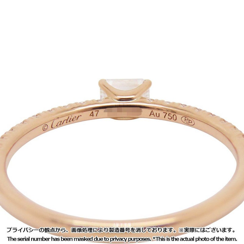 カルティエ リング エタンセル ドゥ カルティエ ダイヤモンド 中石0.16ct/22P 計0.10ct K18PG サイズ47 B4216700 指輪