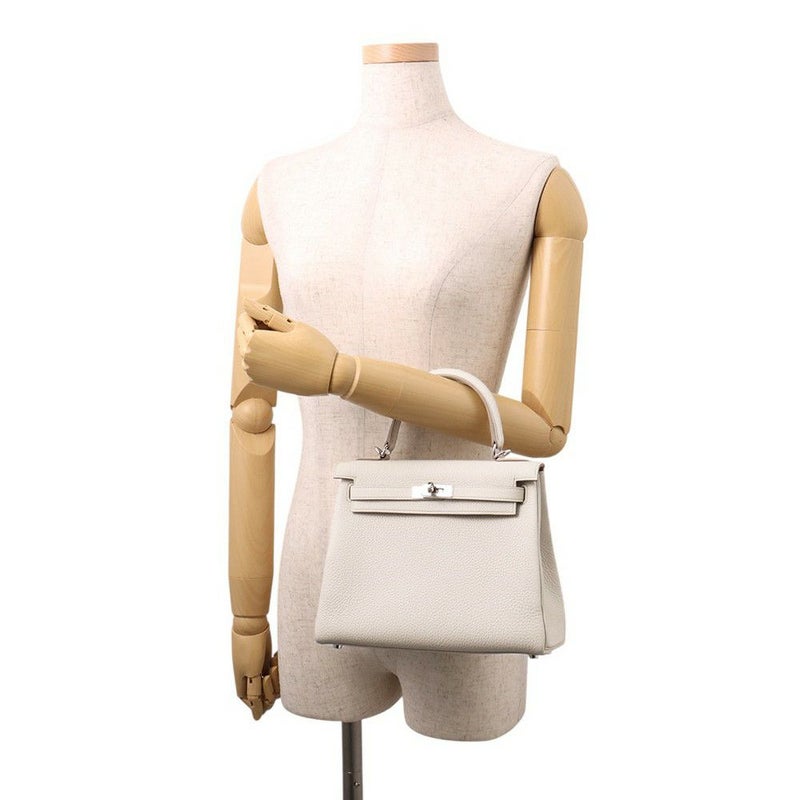 エルメス ハンドバッグ ケリー25 内縫い ベトン/シルバー金具 トゴ B刻印 2wayショルダー