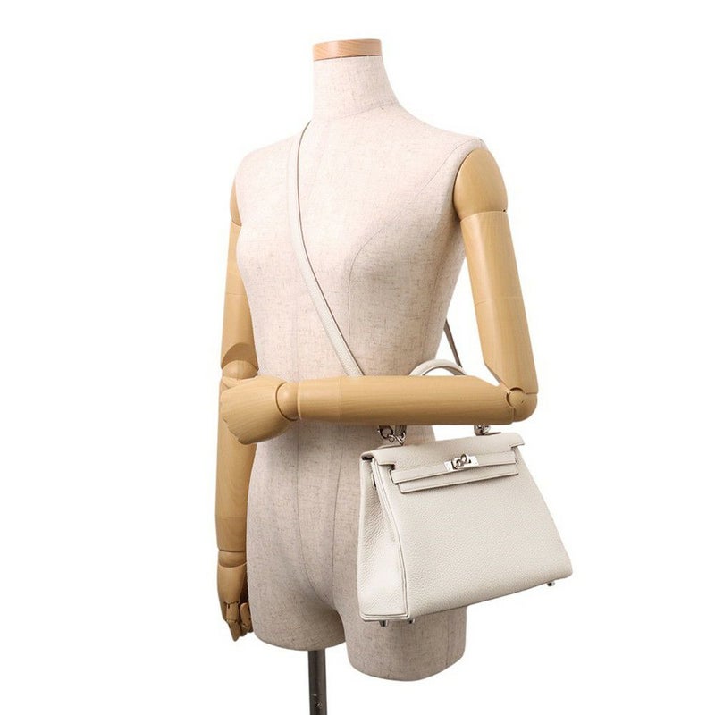 エルメス ハンドバッグ ケリー25 内縫い ベトン/シルバー金具 トゴ B刻印 2wayショルダー