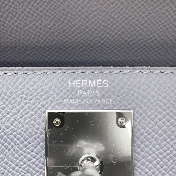 エルメス ハンドバッグ ケリー28 外縫い グリパンタン/シルバー金具 エプソン K刻印 2wayショルダー