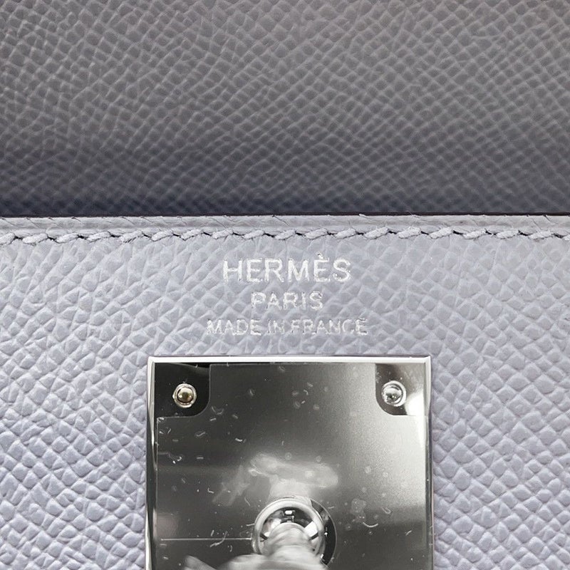 エルメス ハンドバッグ ケリー28 外縫い グリパンタン/シルバー金具 エプソン K刻印 2wayショルダー