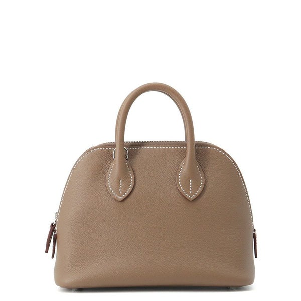 エルメス ボリード1923 ミニ ヴェルソ エトゥープ/ジョーヌプッサン/シルバー金具 エバーカラー K刻印 2wayショルダー