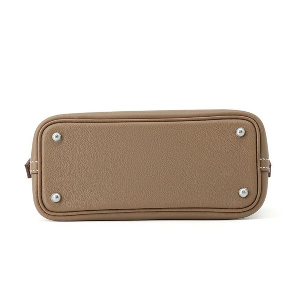 エルメス ボリード1923 ミニ ヴェルソ エトゥープ/ジョーヌプッサン/シルバー金具 エバーカラー K刻印 2wayショルダー