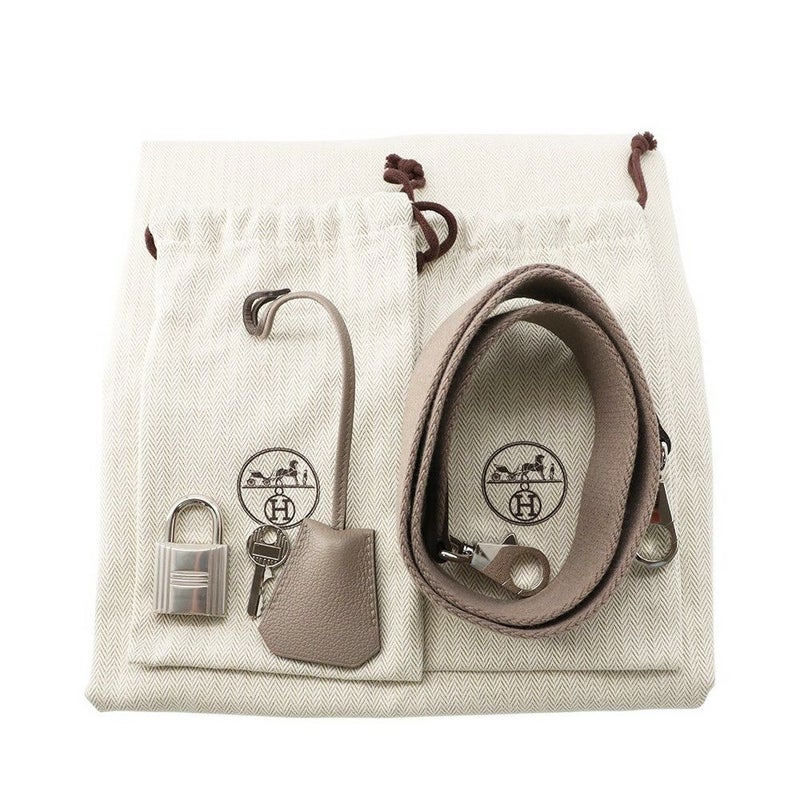 エルメス ハンドバッグ ケリー50 ヴォヤージュ グリアスファルト/シルバー金具 トリヨンノビーヨ Z刻印 2wayショルダー