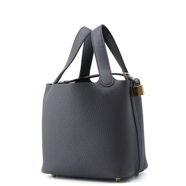 エルメス ハンドバッグ ピコタンロックPM アルドワーズ/シャンパンゴールド金具 トリヨンクレマンス W刻印