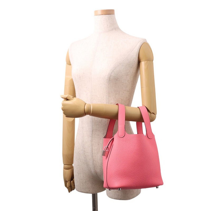 エルメス ハンドバッグ ピコタンロックPM ローズアザレ/シルバー金具 トリヨンクレマンス K刻印