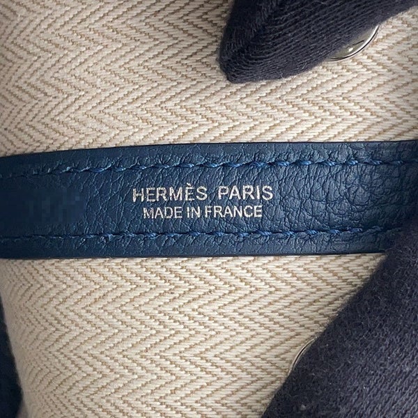 エルメス トートバッグ ネオ・ガーデン 23 ガーデンパーティ ブルードプリュス/シルバー金具 ネゴンダ K刻印