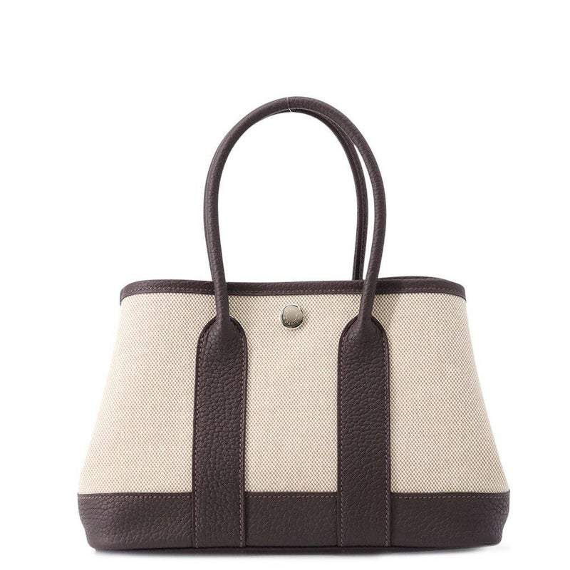 エルメス トートバッグ ネオ・ガーデン 23 ガーデンパーティ エベンヌ/シルバー金具 ネゴンダ/トワルッシュヴァイキング K刻印