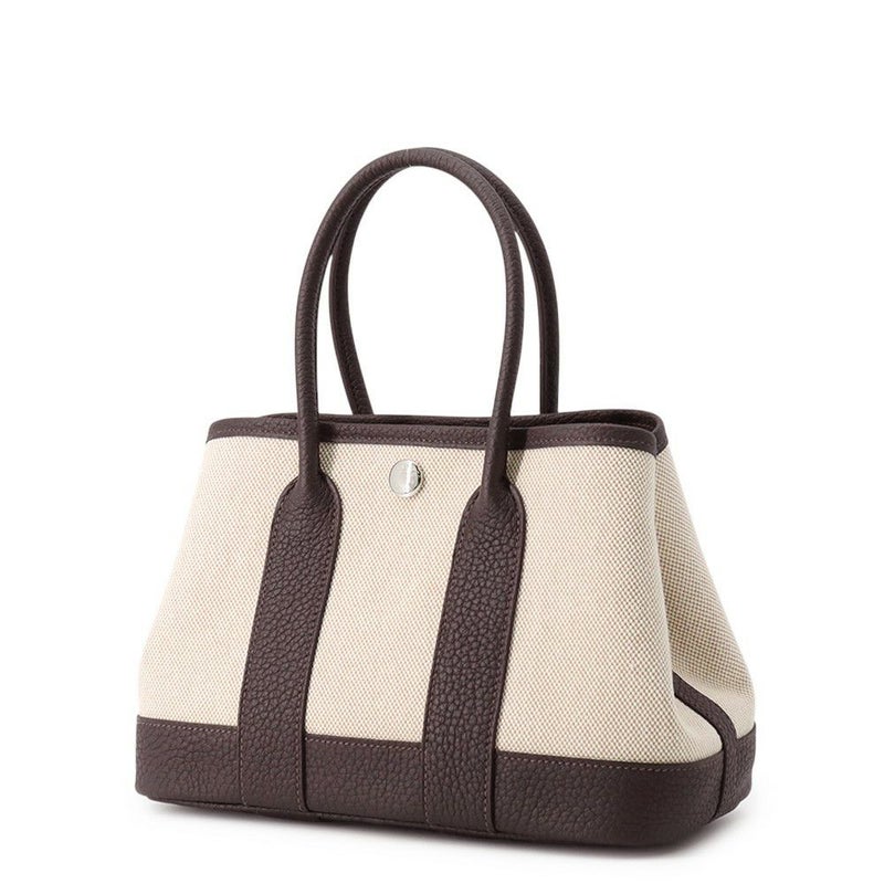 エルメス トートバッグ ネオ・ガーデン 23 ガーデンパーティ エベンヌ/シルバー金具 ネゴンダ/トワルッシュヴァイキング K刻印