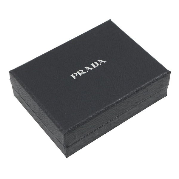 プラダ 三つ折り財布 ロゴ レザー 1MH043 PRADA 財布 白