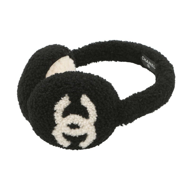 シャネル イヤーマフ ココマーク シアリング AAB262 CHANEL 黒
