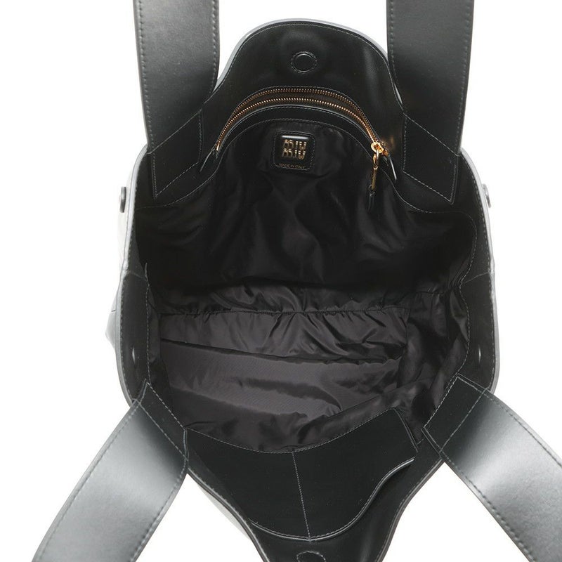 ミュウミュウ トートバッグ ホーボーバッグ レザー 5BC119 MIUMIU 黒