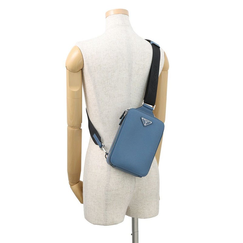 プラダ ボディバッグ トライアングルロゴ ブリック サフィアーノレザー 2VZ106 PRADA