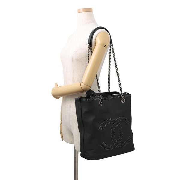 シャネル トートバッグ ココマーク カヴァ AS0448 CHANEL 黒 2way
