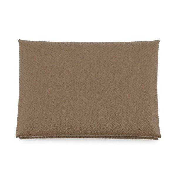 エルメス コインケース カルヴィ デュオ エトゥープ/シルバー金具 エプソン K刻印 HERMES 財布