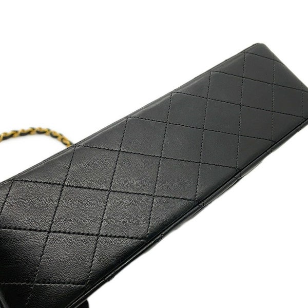 シャネル チェーンショルダーバッグ マトラッセ25 ココマーク ラムスキン A01112 CHANEL バッグ 黒
