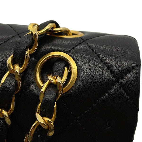 シャネル チェーンショルダーバッグ マトラッセ25 ココマーク ラムスキン A01112 CHANEL バッグ 黒