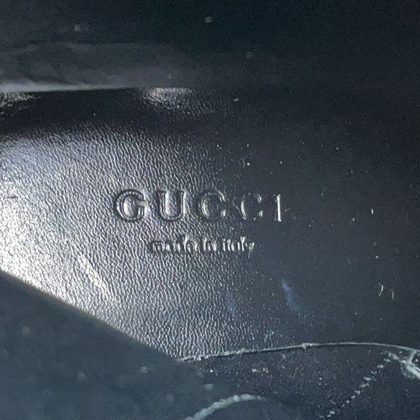 グッチ ブーツ ジャンボGG GGマーモント アンクル レザー/GGキャンバス レディースサイズ34 1/2 719849 GUCCI 靴 黒