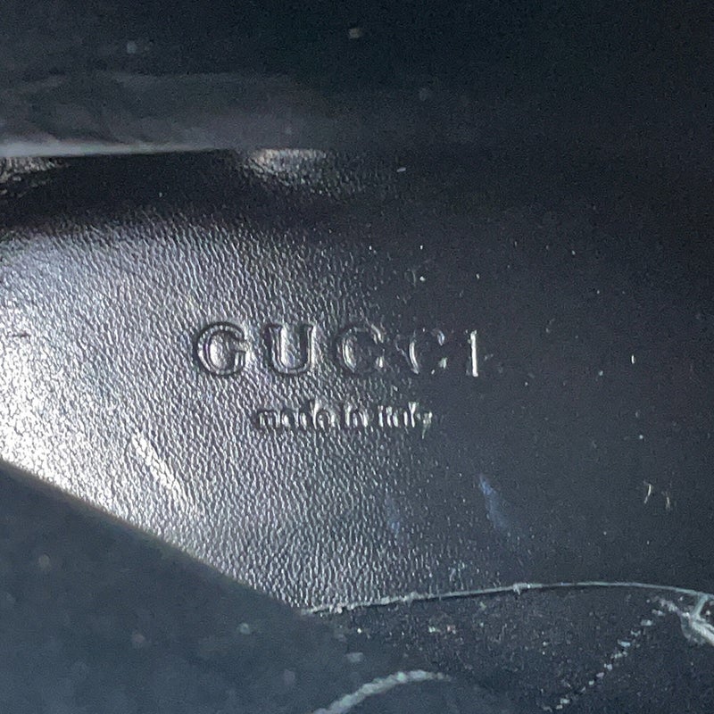グッチ ブーツ ジャンボGG GGマーモント アンクル レザー/GGキャンバス レディースサイズ34 1/2 719849 GUCCI 靴 黒