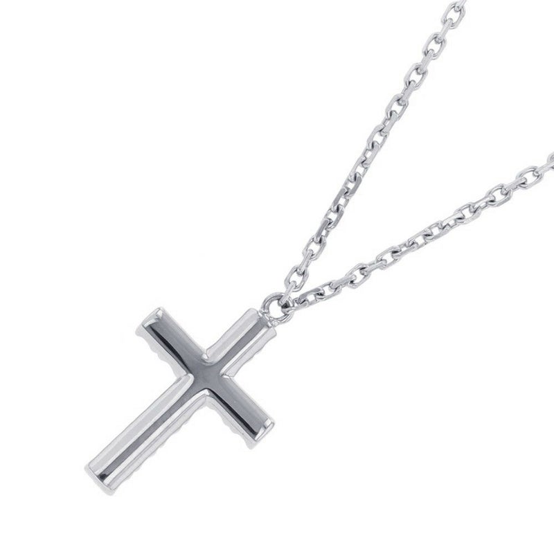 カルティエ ネックレス クロス ダイヤモンド 11P 計0.13ct K18WGホワイトゴールド B7221700 Cartier ペンダント