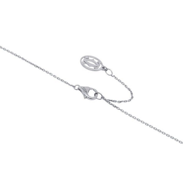 カルティエ ネックレス クロス ダイヤモンド 11P 計0.13ct K18WGホワイトゴールド B7221700 Cartier ペンダント