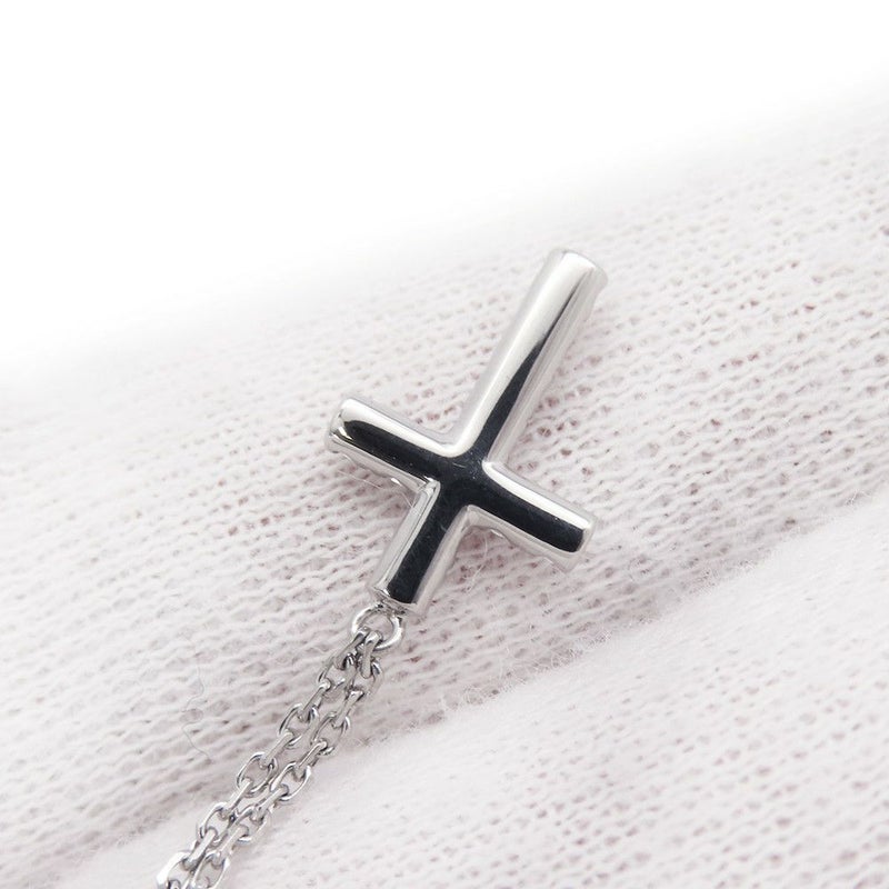 カルティエ ネックレス クロス ダイヤモンド 11P 計0.13ct K18WGホワイトゴールド B7221700 Cartier ペンダント