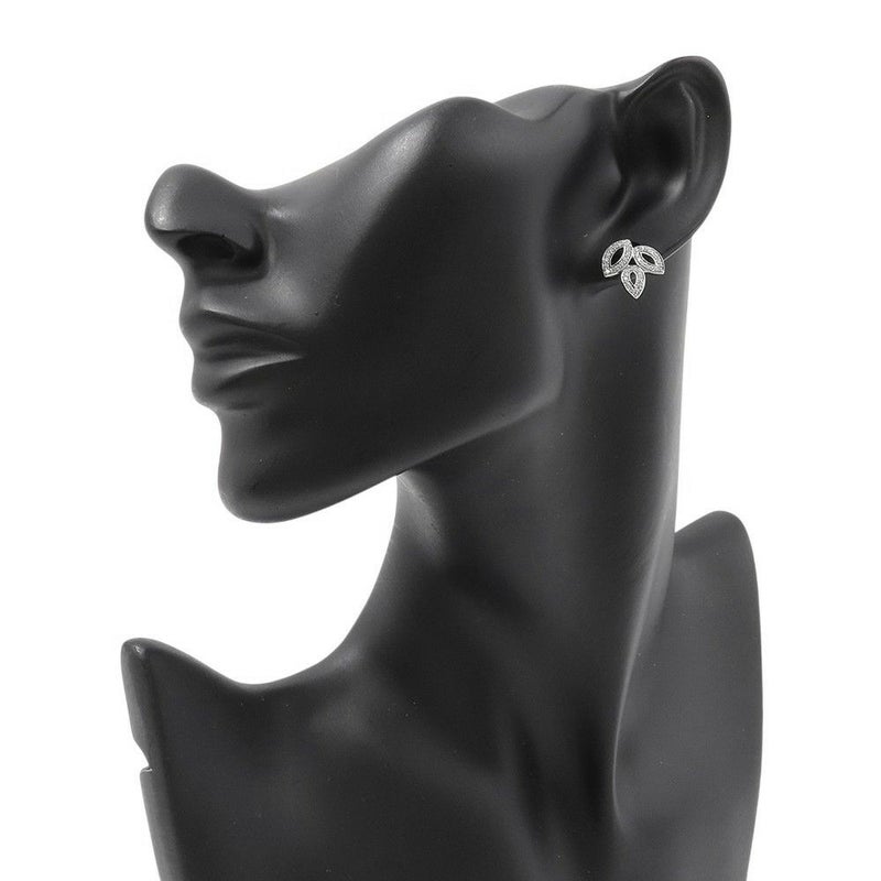 ハリーウィンストン ピアス リリークラスター・ミニ・イヤスタッズ ダイヤモンド 74P 計約0.37ct Pt950プラチナ EADPPO1MLC