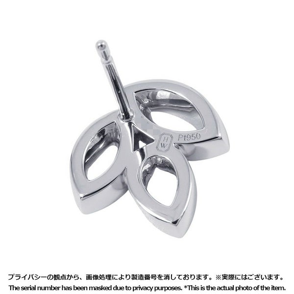 ハリーウィンストン ピアス リリークラスター・ミニ・イヤスタッズ ダイヤモンド 74P 計約0.37ct Pt950プラチナ EADPPO1MLC