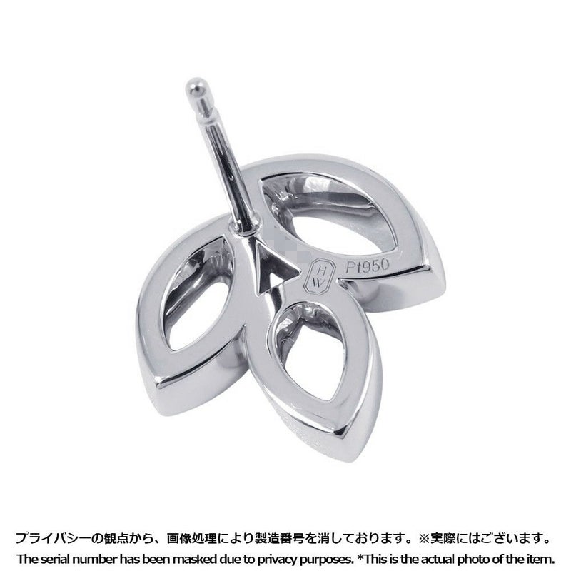 ハリーウィンストン ピアス リリークラスター・ミニ・イヤスタッズ ダイヤモンド 74P 計約0.37ct Pt950プラチナ EADPPO1MLC