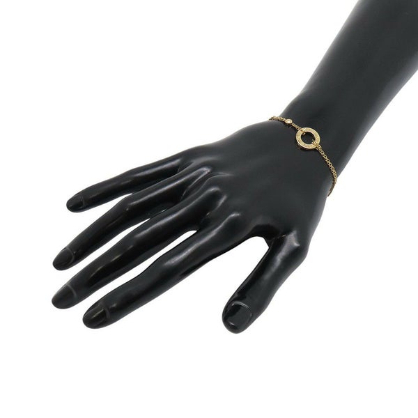 カルティエ ブレスレット LOVE サークル チェーン ダイヤモンド 2P 計0.03ct K18YGイエローゴールド B6038300 Cartier ラブ チェーン