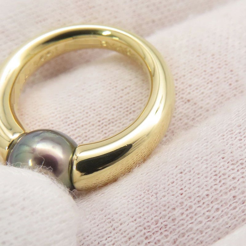 カルティエ リング ペルラ ブラックパール 黒蝶真珠 K18YGイエローゴールド サイズ50 Cartier 指輪