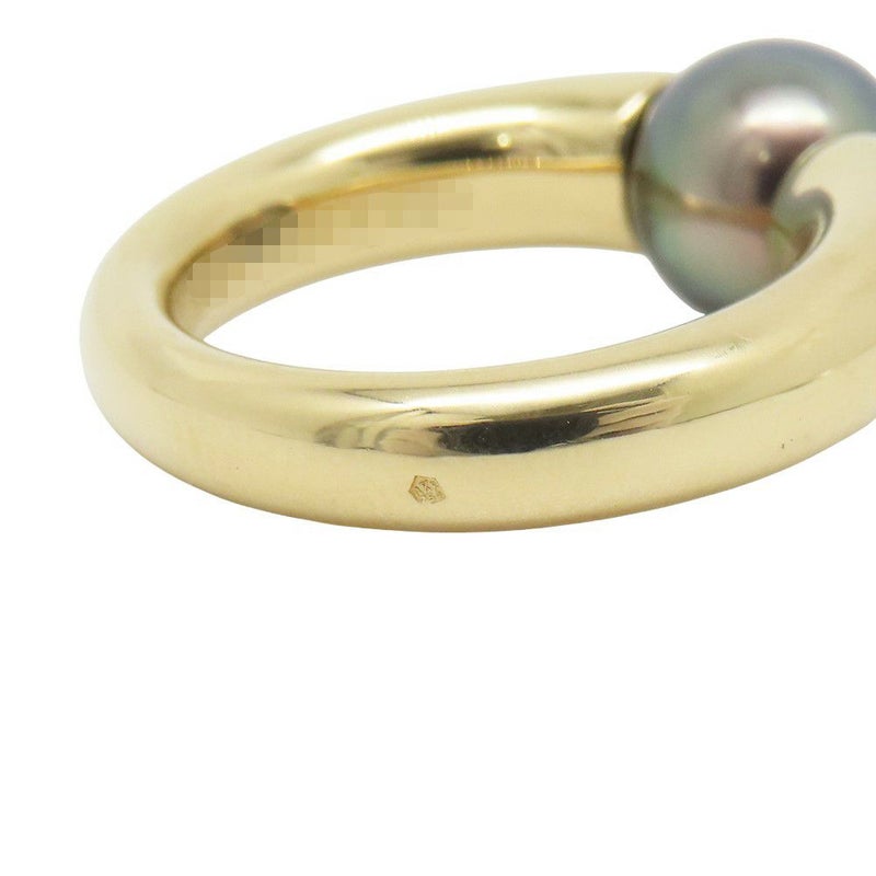 カルティエ リング ペルラ ブラックパール 黒蝶真珠 K18YGイエローゴールド サイズ50 Cartier 指輪