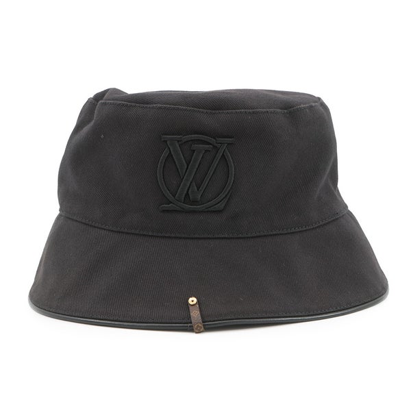ルイヴィトン ハット モノグラム バケットハット・LV シティー サイズM M7054M LOUIS VUITTON 帽子 黒 ブラック