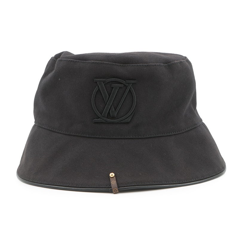 ルイヴィトン ハット モノグラム バケットハット・LV シティー サイズM M7054M LOUIS VUITTON 帽子 黒 ブラック