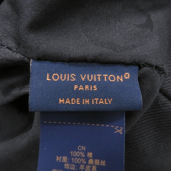 ルイヴィトン ハット モノグラム バケットハット・LV シティー サイズM M7054M LOUIS VUITTON 帽子 黒 ブラック