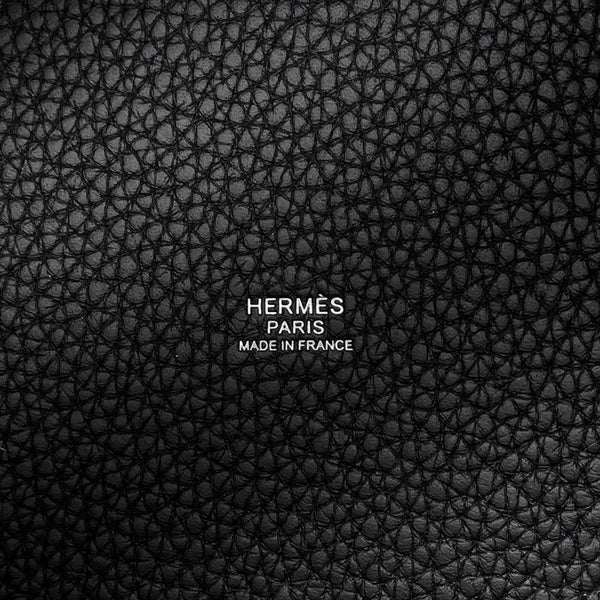 エルメス ハンドバッグ ピコタンロックPM ブラック/シルバー金具 トリヨンクレマンス W刻印 黒