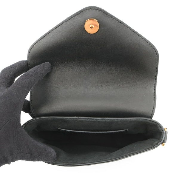 ルイヴィトン ショルダーバッグ カーフレザー ミュルティ・ポシェット M56461 LOUIS VUITTON 2way ポーチ付き ブラック 黒