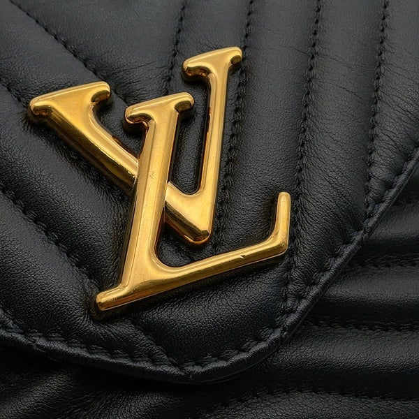 ルイヴィトン ショルダーバッグ カーフレザー ミュルティ・ポシェット M56461 LOUIS VUITTON 2way ポーチ付き ブラック 黒