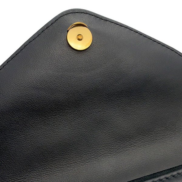 ルイヴィトン ショルダーバッグ カーフレザー ミュルティ・ポシェット M56461 LOUIS VUITTON 2way ポーチ付き ブラック 黒