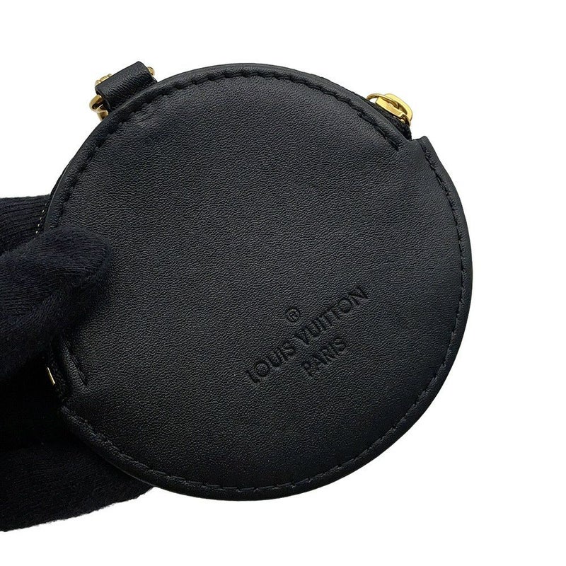 ルイヴィトン ショルダーバッグ カーフレザー ミュルティ・ポシェット M56461 LOUIS VUITTON 2way ポーチ付き ブラック 黒