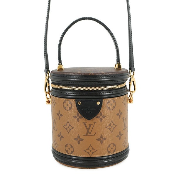 ルイヴィトン ハンドバッグ モノグラム・リバース カンヌ M43986 LOUIS VUITTON 2way バニティバッグ 黒 ブラック