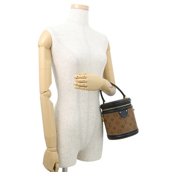 ルイヴィトン ハンドバッグ モノグラム・リバース カンヌ M43986 LOUIS VUITTON 2way バニティバッグ 黒 ブラック