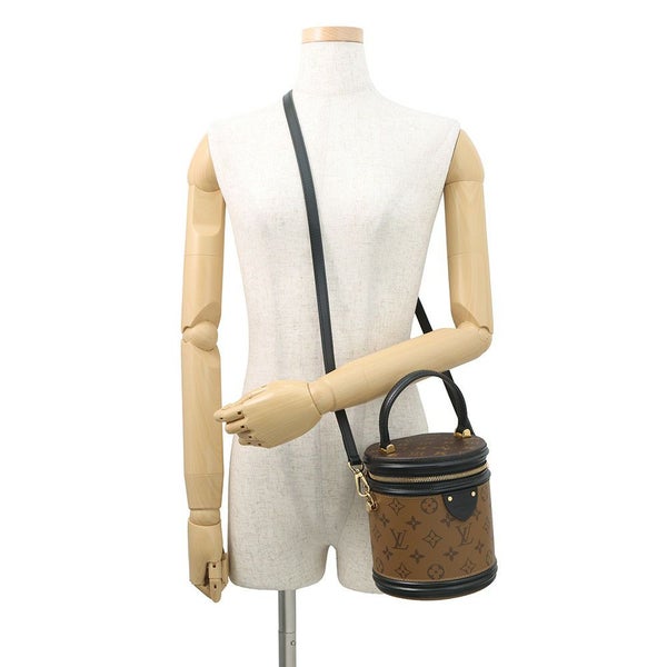 ルイヴィトン ハンドバッグ モノグラム・リバース カンヌ M43986 LOUIS VUITTON 2way バニティバッグ 黒 ブラック