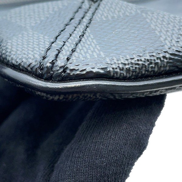 ルイヴィトン ショルダーバッグ ダミエ・グラフィット トマス N58028 LOUIS VUITTON メンズ ブラック 黒