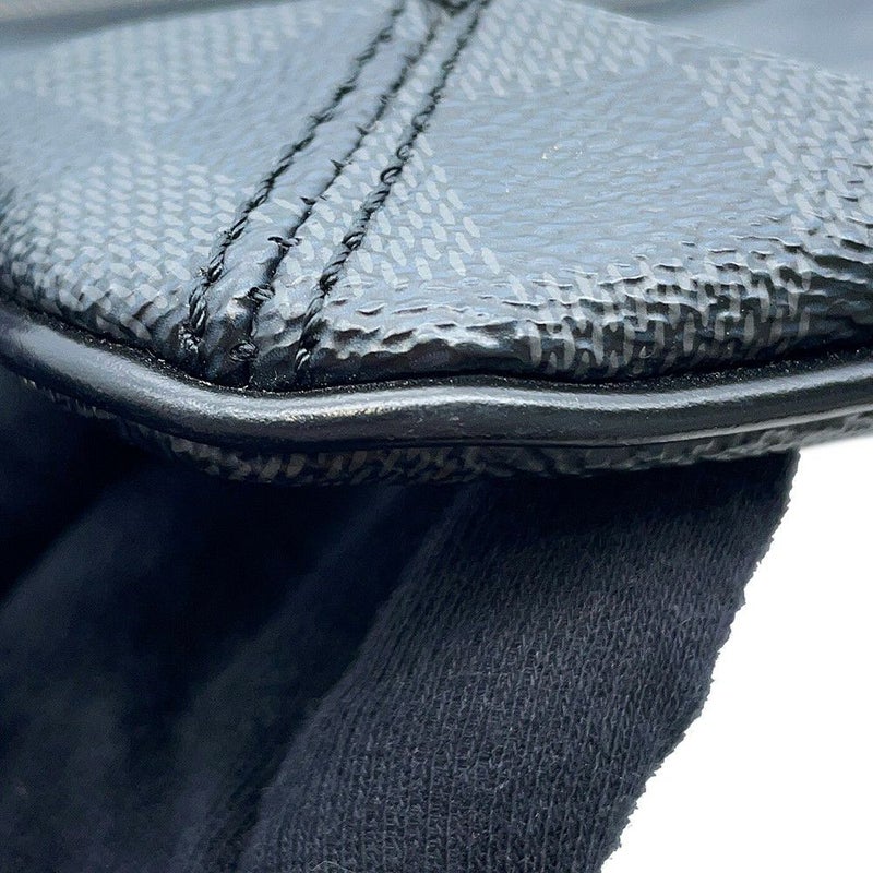 ルイヴィトン ショルダーバッグ ダミエ・グラフィット トマス N58028 LOUIS VUITTON メンズ ブラック 黒