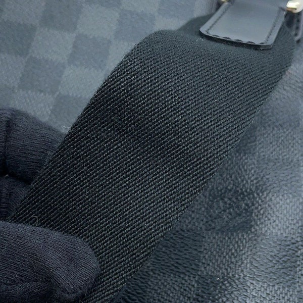 ルイヴィトン ショルダーバッグ ダミエ・グラフィット トマス N58028 LOUIS VUITTON メンズ ブラック 黒